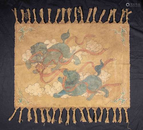 CHINESE LINEN PAINTING, LIAO AND JIN PERIOD
