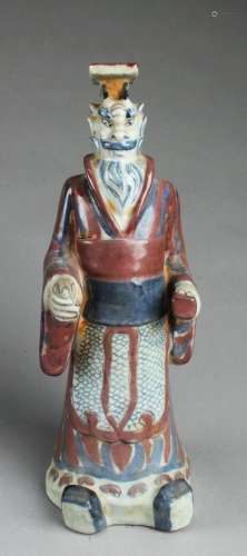 Chinese Porcelain Deity Statue