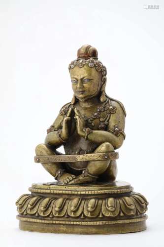 Copper Alloy Figure of Buddha