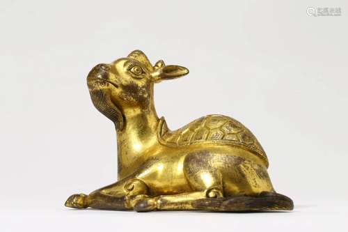 Gilt Bronze Mythical Beast