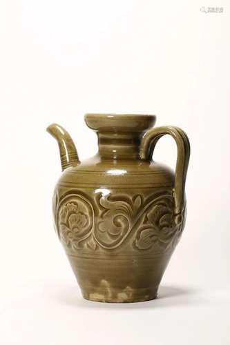 Incised Yaozhou Kiln Flower Ewer