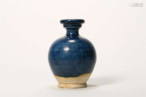 Blue Glaze Pottery Vase