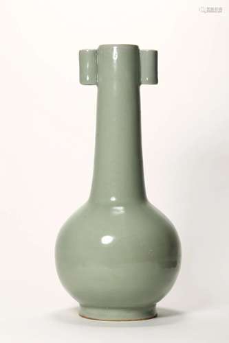 Celadon Glaze Pierced Vase