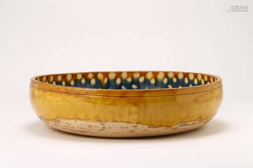 Sancai Glaze Flower Alms Bowl