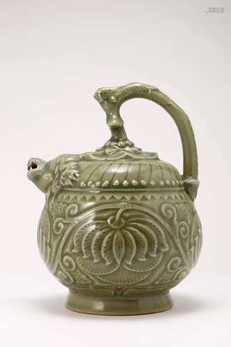 Cizhou Kiln Lotus Beast-Head Ewer