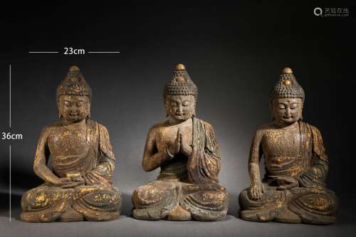 Wooden third Buddha