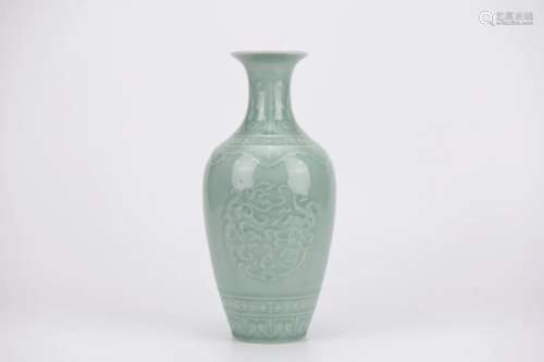 Incised Celadon Glaze Vase