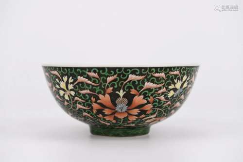 Famille Rose Flower Bowl