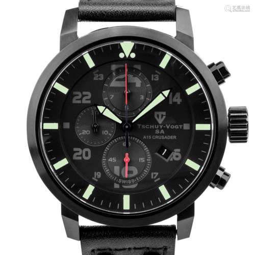 Tschuy-Vogt Crusader 46mm Case Swiss Watch