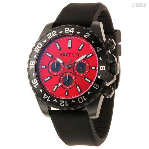 Argenti Mens Santero Chronograph Black Watch