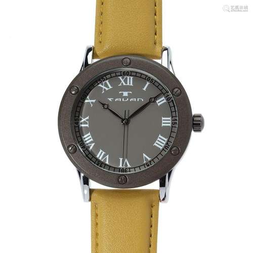 Tavan Sophisticate Silver and Gunmetal Mens Watch