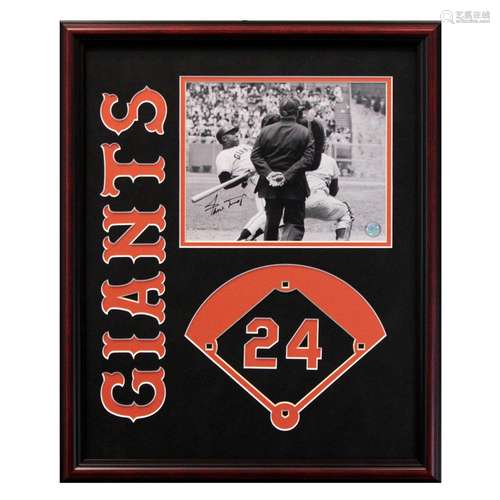 Willie Mays New York Giants 20x16 Frame Signed GFA