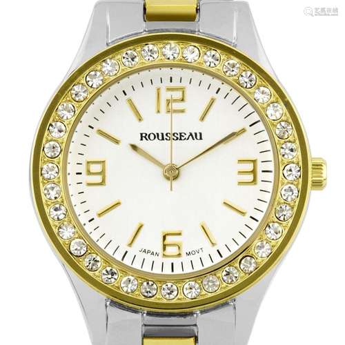 Rousseau 34mm Case Crystal Bezel Ladies Watch