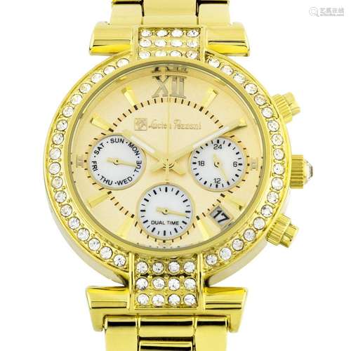 Lucien Pezzoni Swarovski Crystals 36mm Case Watch