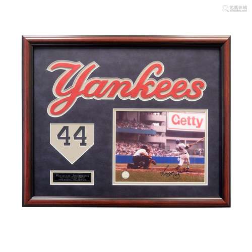 Reggie Jackson New York Yankees Framed Signed GFA