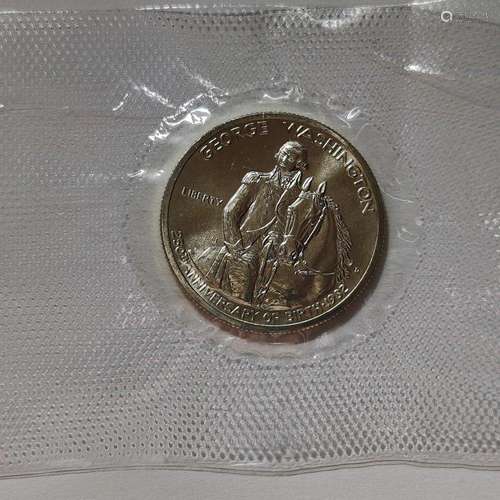 1982 Washington 1/2 Dollar 90% Silver Commem BU/Prf (No