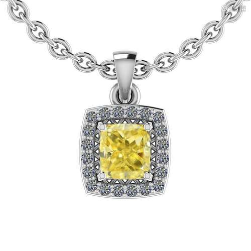 Certified 0.56 Ct GIA Certified Natural Fancy Yellow Di