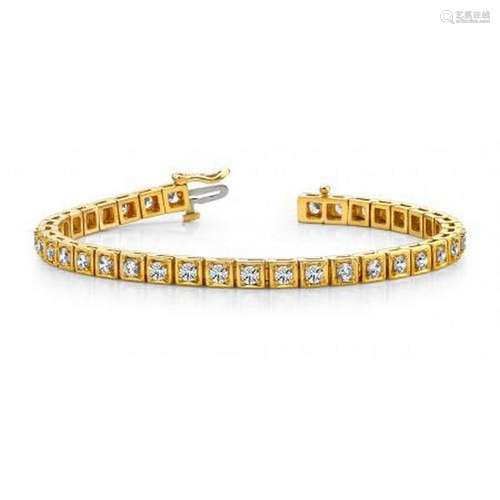 14K YELLOW GOLD 1 CTW G-H SI2/SI3 FLOATING DIAMOND BOX