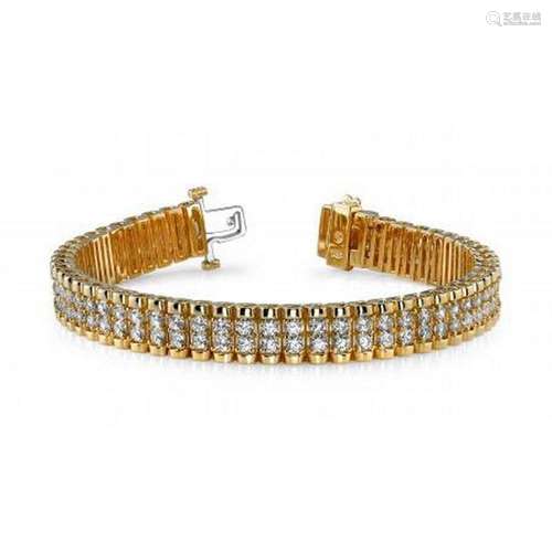 14KT YELLOW GOLD 2 CTW G-H VS2/SI1 GRAND DOUBLE DIAMOND