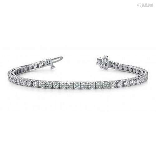 14K WHITE GOLD 2 CTW G-H SI2/SI3 DIAMOND DREAMS TENNIS