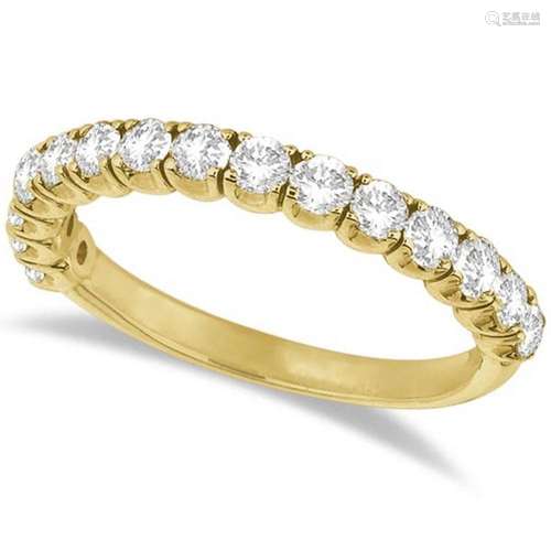 Diamond Wedding Band Anniversary Ring in 14k Yellow Gol