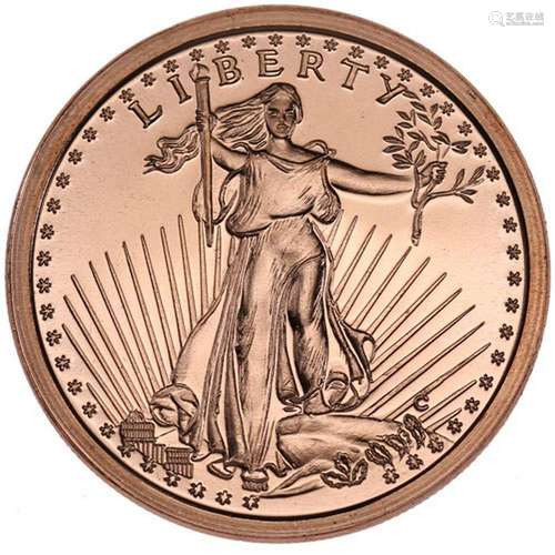 1/4 Copper Round - Saint-Gaudens (20 count tube)