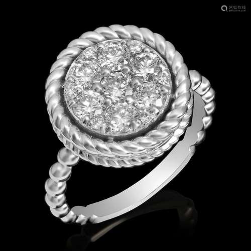 14k White Gold 1.09ct Diamond Ring