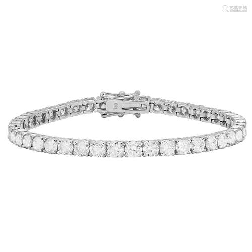 18k White Gold 10.75ct Diamond Tennis Bracelet