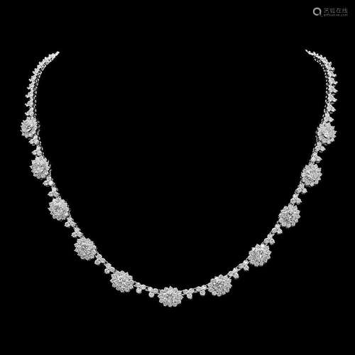 18K Gold 17.03ct Diamond Necklace