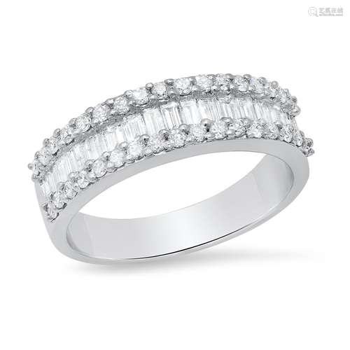 18K White Gold Setting with 1.16tcw Diamond Ladies Ring