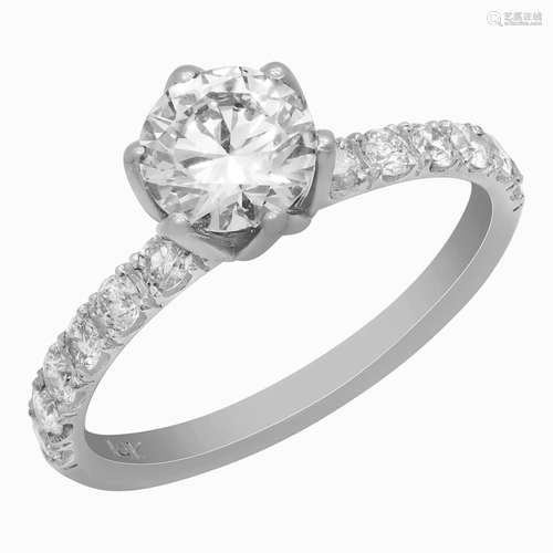 14k White Gold 1.05ct Diamond Ring