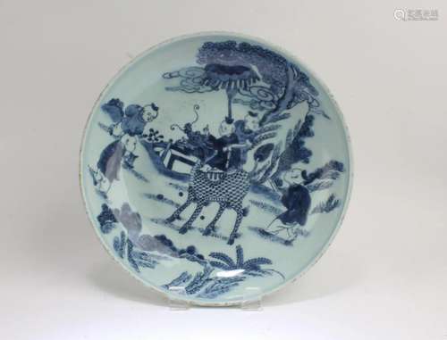 Chinese Blue & White Plate