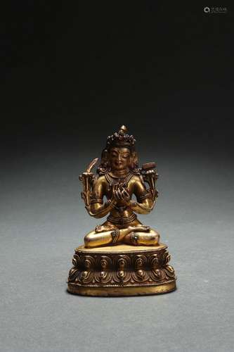 Gilt Bronze Tara Statue