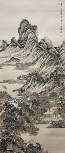 Imitation Painting of Landscape Wang Meng, Zhang Shiyuan