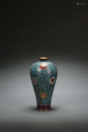 Chinese Cloisonne Enamel Vase