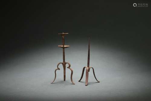 Pair Bronze Buddhist Instruments