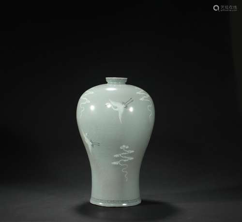 Korean Porcelain Plum Vase