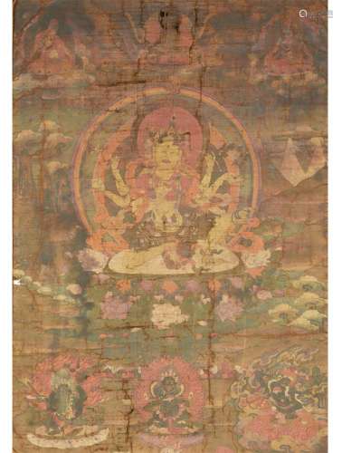 Dharmapalas Thangka, Ming