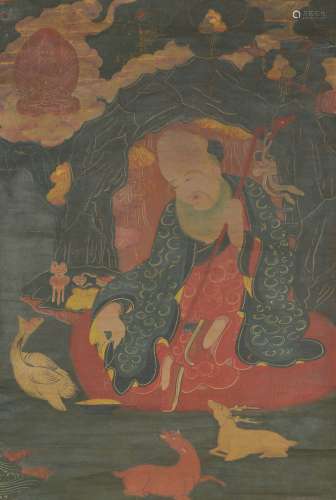 Amitayus Thangka, Qing