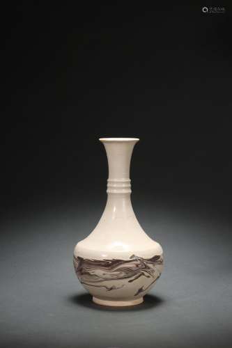 Chinese Twisted Glazed Vase, Dangyangyu Ware