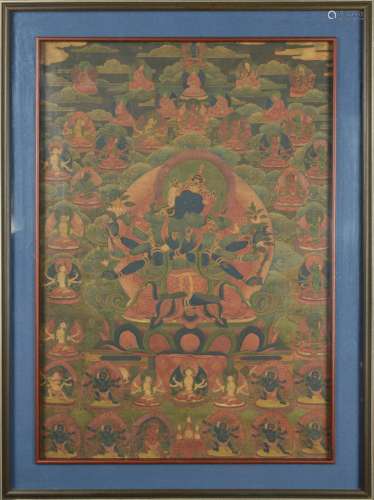 Guhyasamaja Thangka, Qing