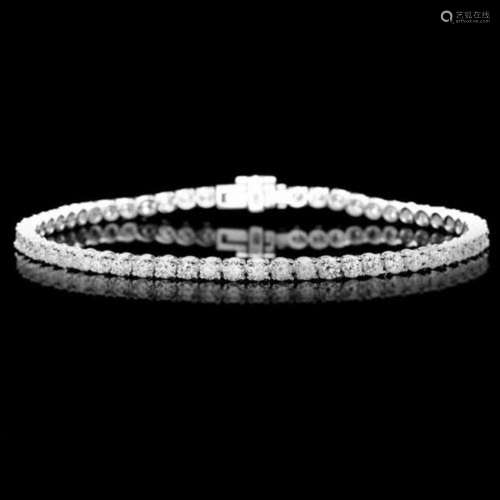 18K Gold 4.96ct Diamond Bracelet