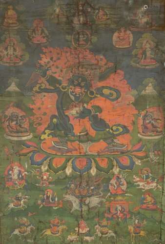 Mahakala Thangka, Ming