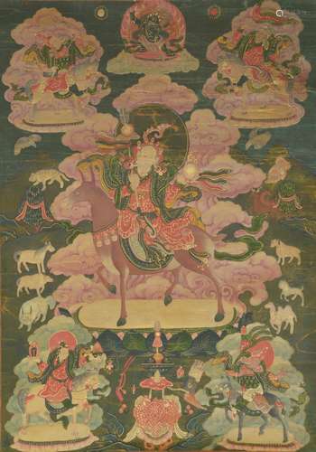 DorjeYudonma Thangka, Qing