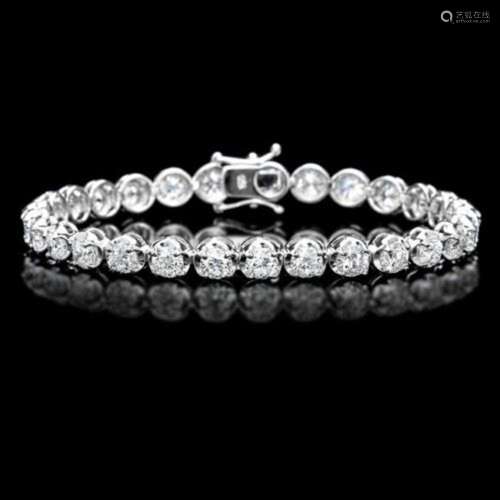 18K Gold 9.94ct Diamond Bracelet