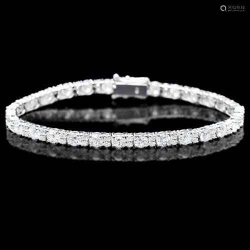 18K Gold 8.69ct Diamond Bracelet