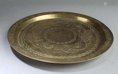 Chinese Bronze Round Plate