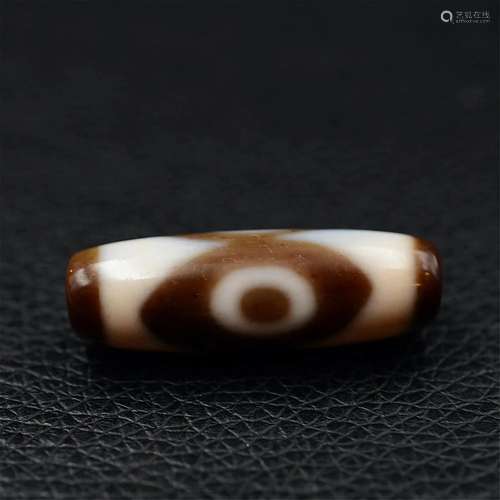 Tibetan three-eye dzi bead