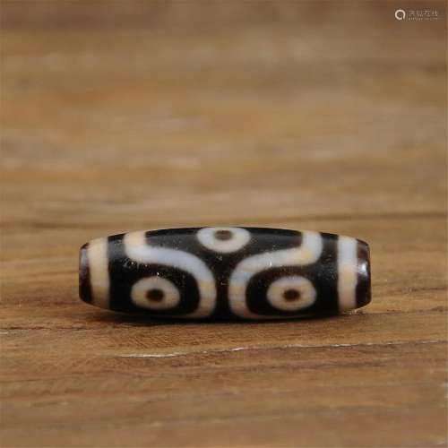 Tibetan 6-eye dzi bead