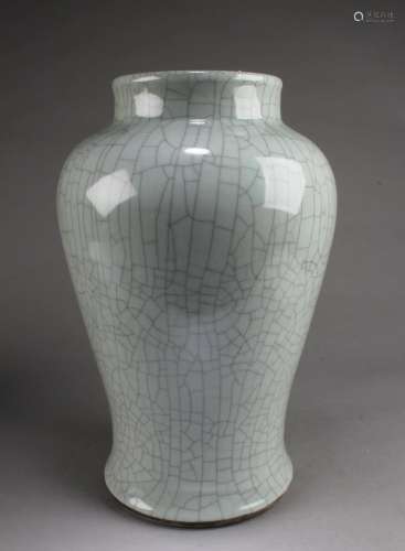 Chinese Crackleware Meiping Vase